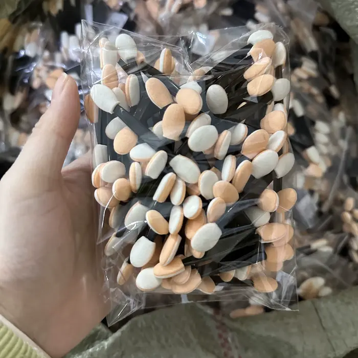 Éponge à Double extrémité pour poudre d'art des ongles, brosse multifonctionnelle pour fard à paupiè