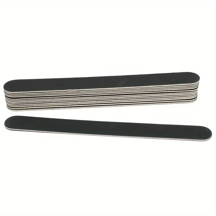 Lime à ongles professionnelle Double face grain 100/180, outil de soin des ongles noir et ongles à d