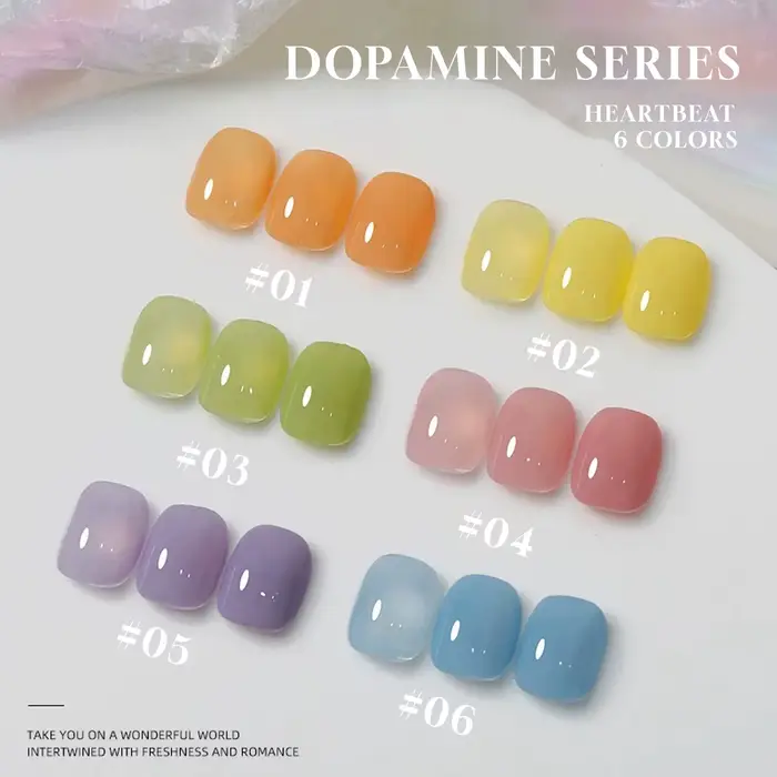 MIANEL 12ML 1PCS 2026 Vernis à ongles gel couleur bonbon nude Dopamine pour l'été