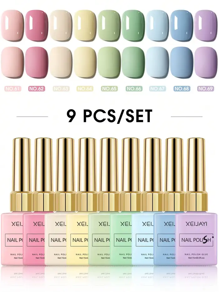 Ensemble de vernis à ongles Gel coloré de 15ml