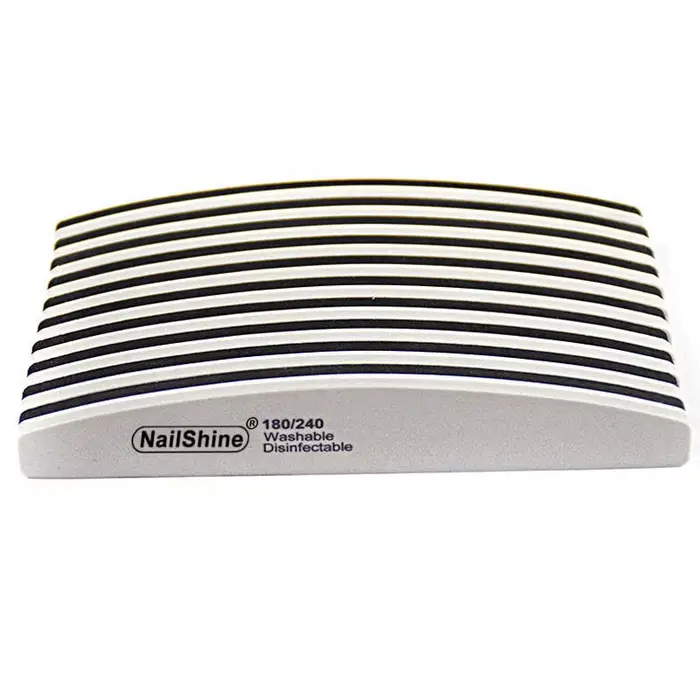 5 pièces éponge bloc lime à ongles 180/240 gris/noir bateau tampon à ongles Gel vernis Lime a Ongle