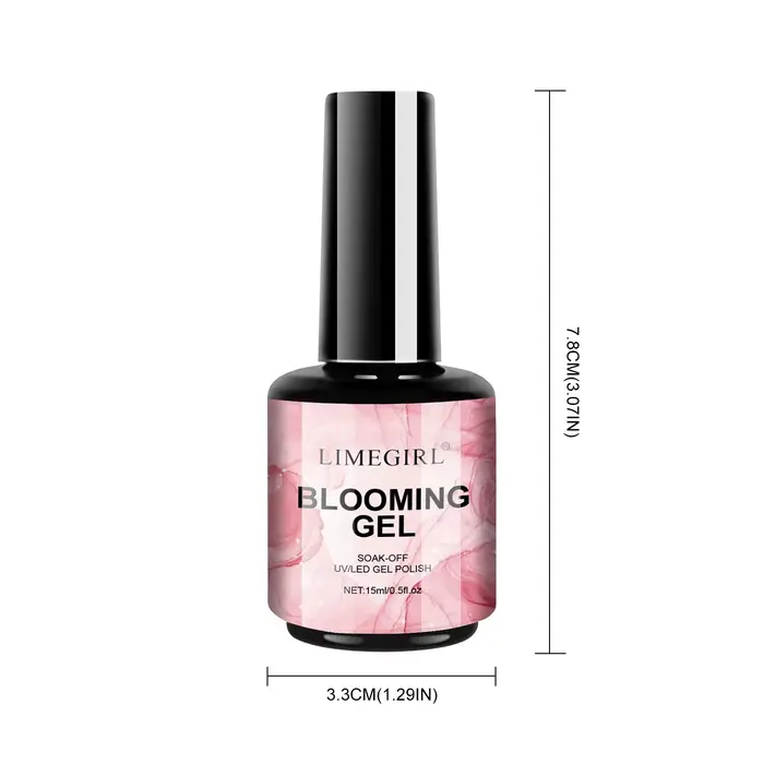 LIMEGIRL 15ML clair floraison Gel vernis UV trempage propagation marbre