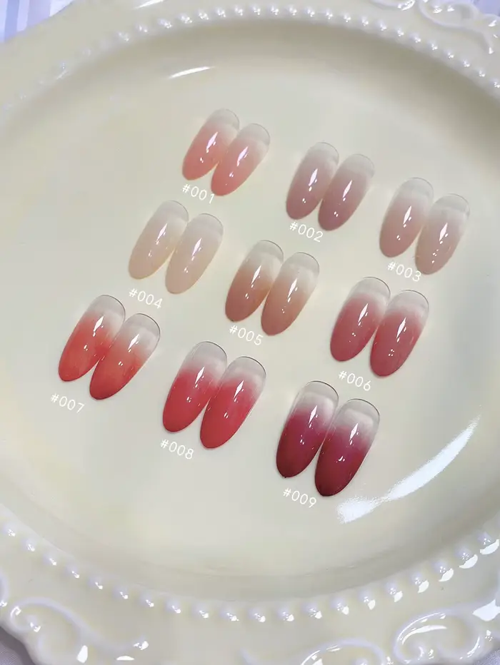 9 couleurs peinture gel vernis à ongles nu rose