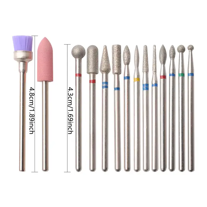 14 pièces/ensemble perceuse à ongles Machine peu