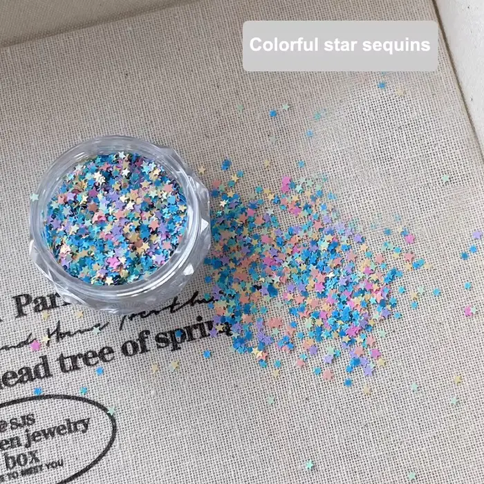 Nouvelles paillettes pour ongles en forme d'étoile