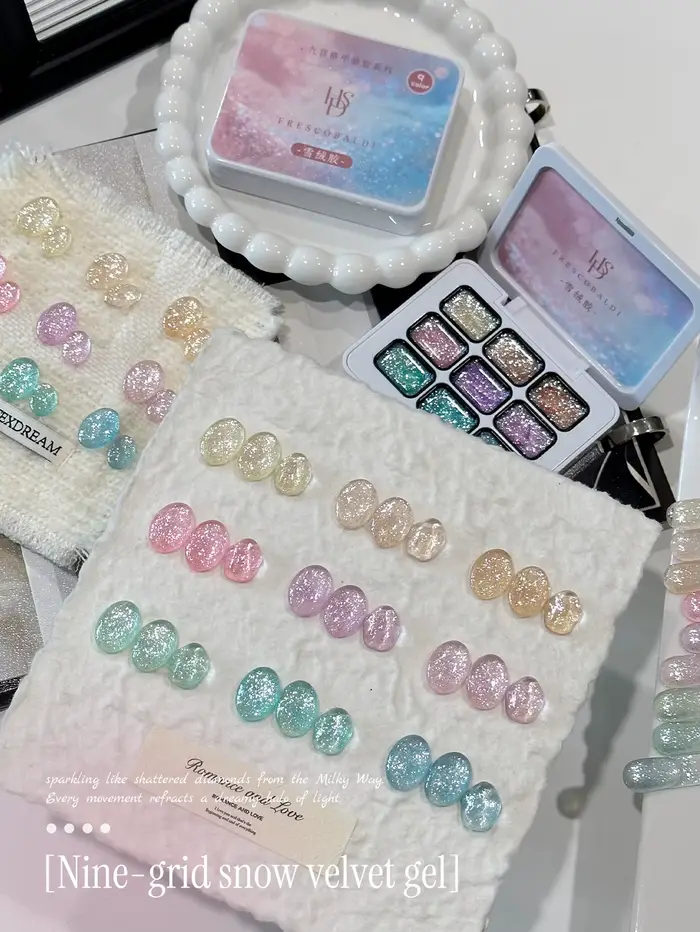 FRESCOBALDI Ensemble de vernis à ongles en gel Edelweiss 9 couleurs 2