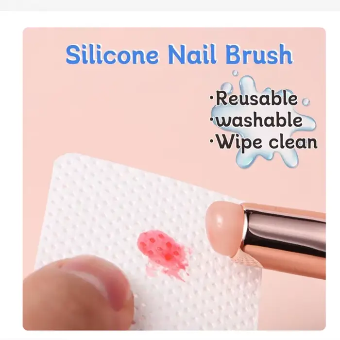 Brosse en Silicone pour Nail Art