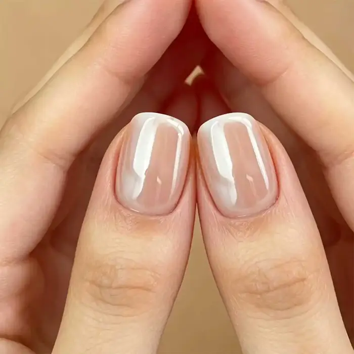 Vernis à ongles couleur champagne 10 ml, séchage rapide, pas besoin de lampe UV, texture crème nacrée, haute brillance, pour usage quotidien et fêtes
