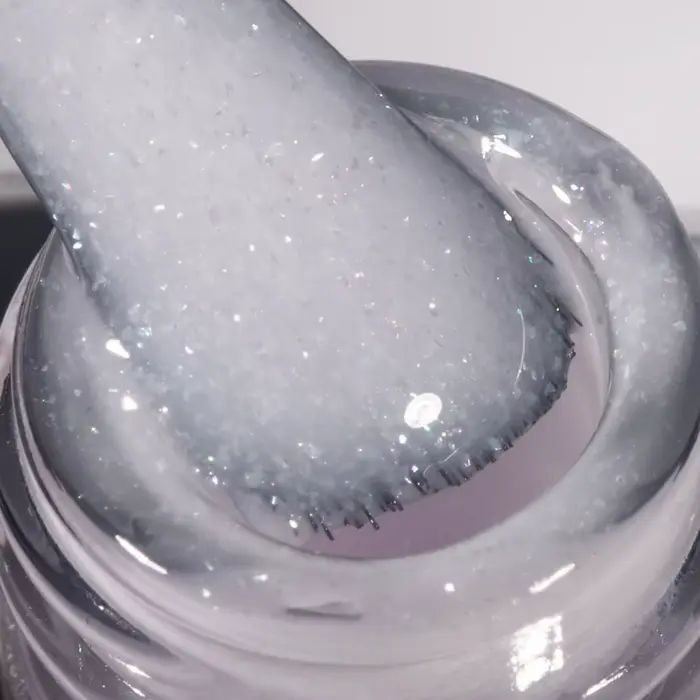 KODIES GEL Structure Base en caoutchouc Gel vernis à ongles 15ML perle miroitant rose paillettes UV Semi Permanent