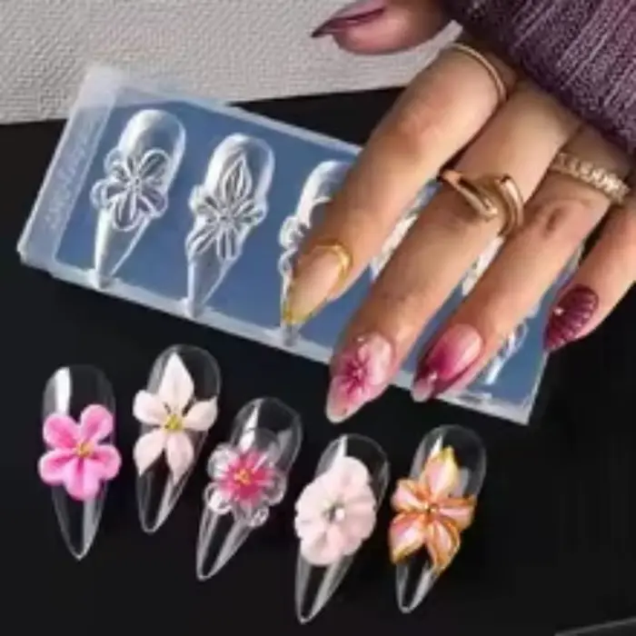 Moule en silicone 3D pour ongles