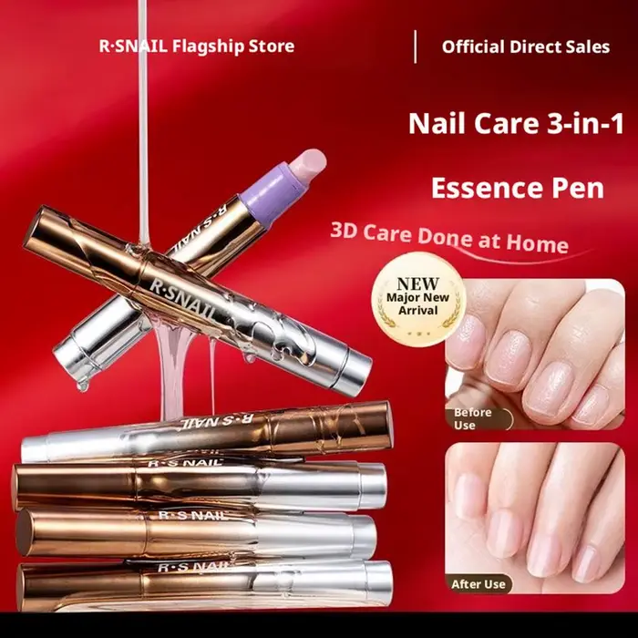Stylo à huile pour cuticules 3-en-1 avec repousse-cuticules en céramique pour ongles abîmés et secs
