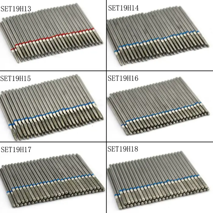 Perceuse à ongles en diamant, ensemble d'embouts de nettoyage des cuticules, fraise pour manucure, a