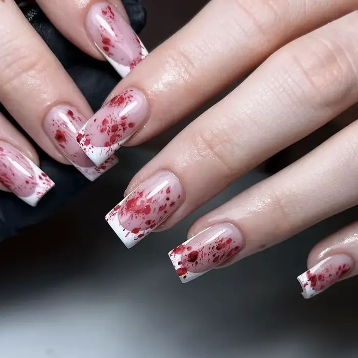 Faux ongles à presser carrés
