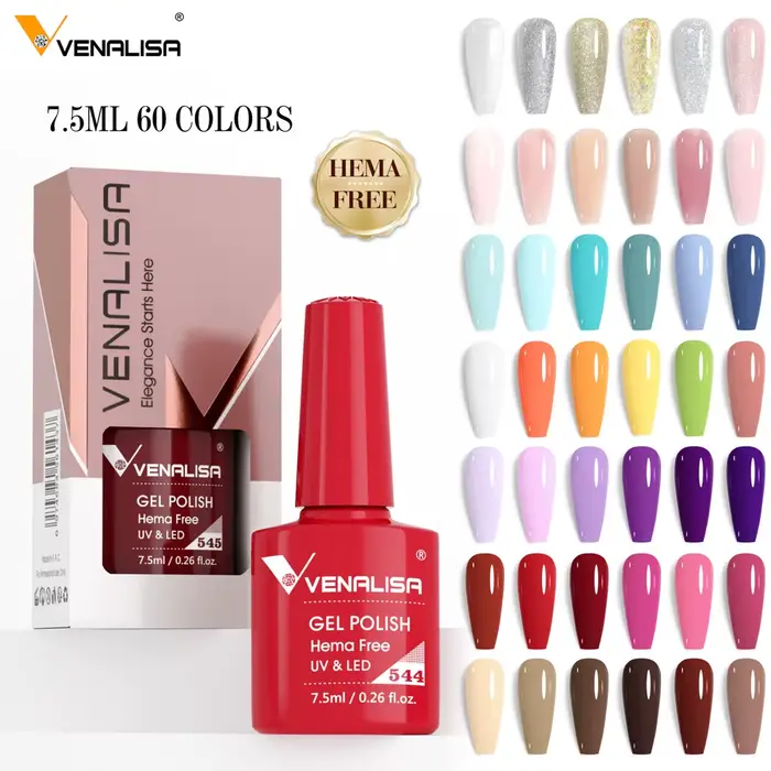 VENALISA 7.5ml vernis à ongles VIP5 HEMA gratuit Semi Permanent tremper UV LED