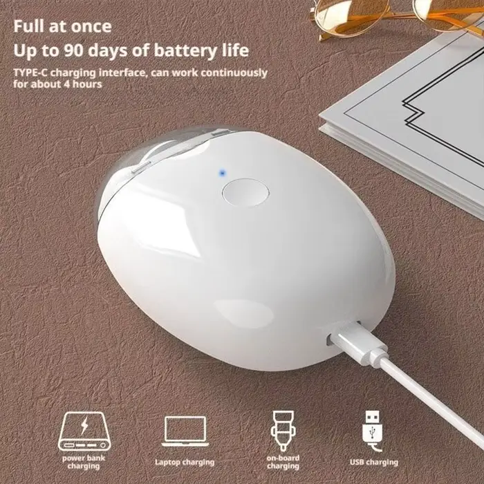 Coupe-ongles électrique 2 en 1 avec lumière LED