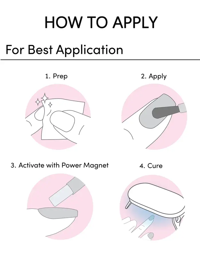 Vernis à ongles gel œil de chat bleu en une étape avec revêtement UV - aucun manteau de base ou le couche de finition