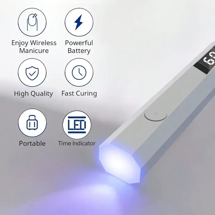 LINMANDA Minicure lumière UV portative pour ongles en Gel lampe à ongles UV Portable lampe à ongles
