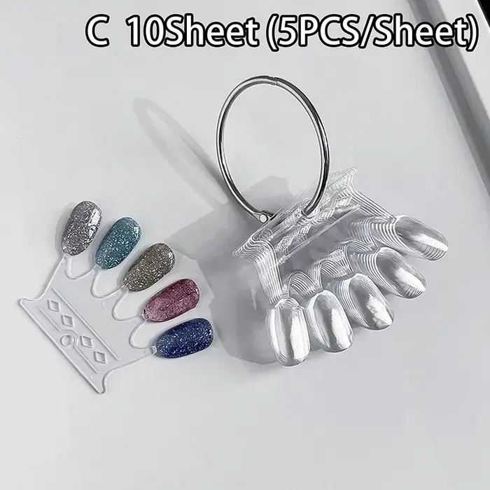 Nuancier d'échantillons de vernis à ongles