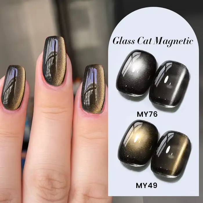 BORN PRETTY 10ml verre noir chat Gel magnétique vernis à ongles Style Punk Nail Art manucure Varnis