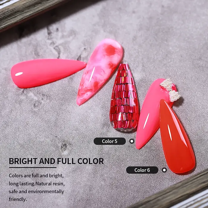 Vernis à ongles gel coloré Vendeeni 9 couleurs/ensemble, semi-permanent, UV LED, effet arc-en-ciel, pour nail art