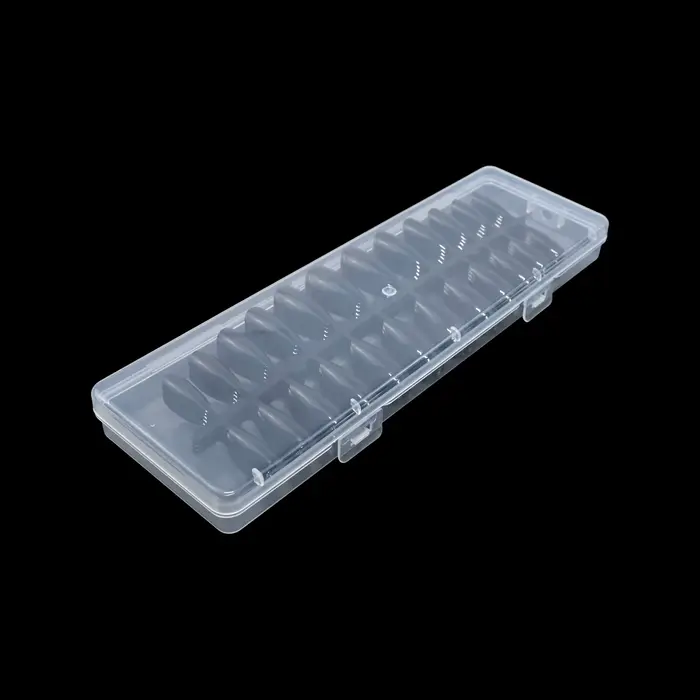 120 faux ongles noirs de forme amande