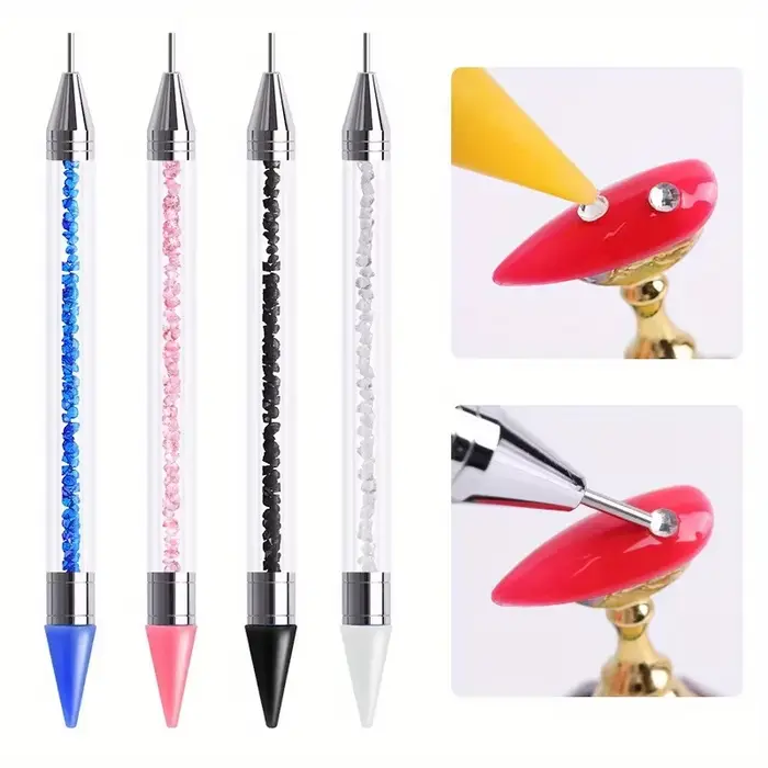 Ensemble de stylos diamant à double extrémité pour manucure