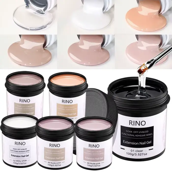 1 pot de 100g de gel poly UV LED pour ongles