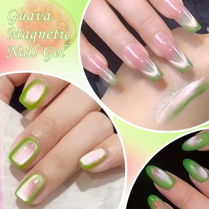 MTSSII 7ml goyave chat vernis à ongles magnétique doux vert émeraude