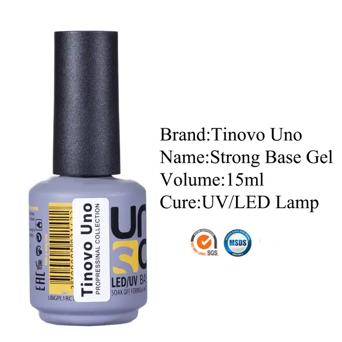 Tinovo Uno dernière Base en caoutchouc Gel vernis à ongles UV Semi Permanent épais solide couche de