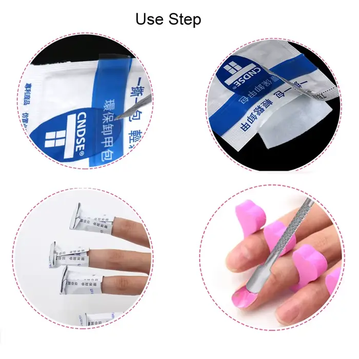 200 pièces/boîte dissolvant de vernis à ongles Gel lingettes serviettes dégraissantes nettoyant Nail Art UV Gel