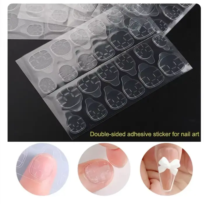 5 feuilles 120 pièces colle adhésive Double face autocollant ruban collant