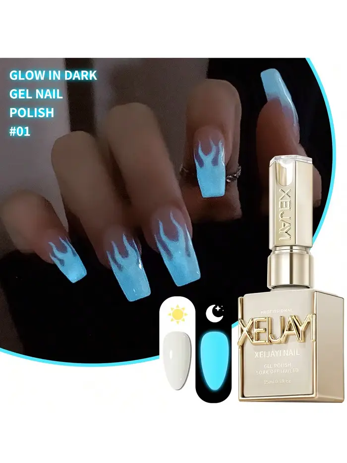 Vernis à ongles Gel qui brille dans la nuit, couche de finition lumineuse pour la manucure et le bri