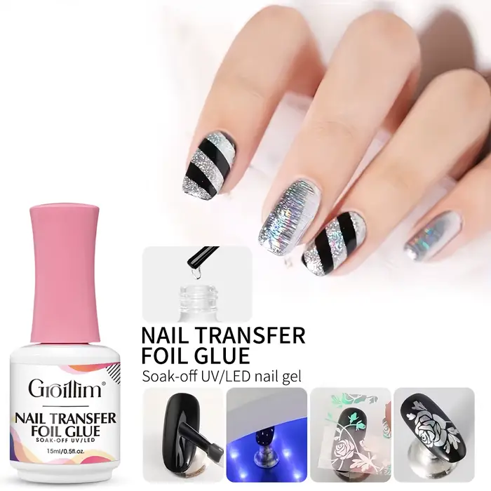 Colle pour feuille d'art des ongles