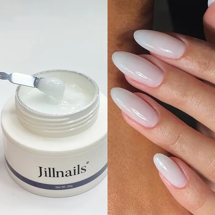 Jillnails Gel de gelée ongles constructeur Gel UV 50g pour Extension d'ongle crème dure douce UV Led 50ml