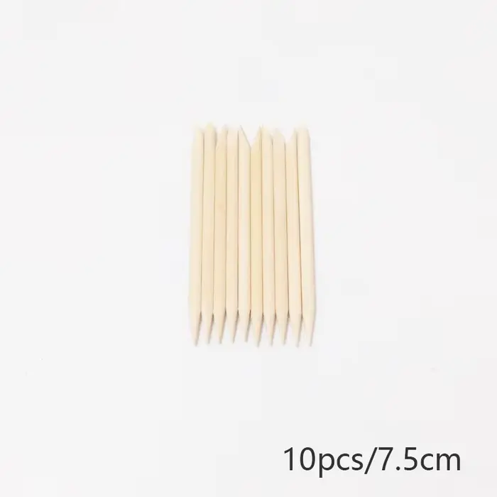 Bâtonnets en bois d'oranger pour repousser les cuticules, outil de manucure, dissolvant de vernis à