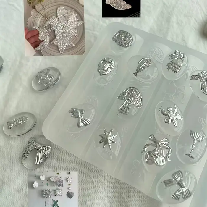 Moule en silicone 3D gaufré pour nail art