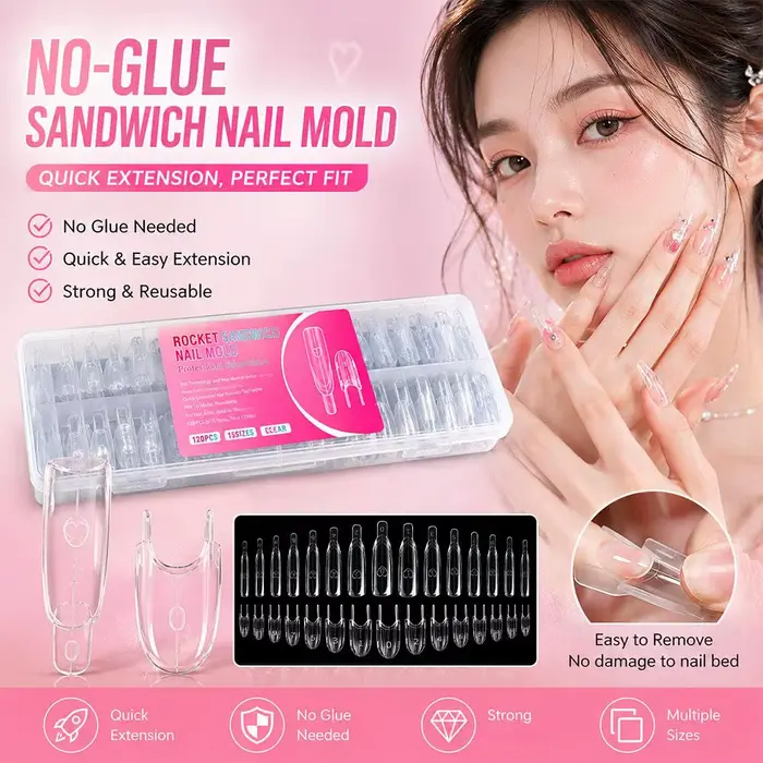 Film à ongles fixe gratuit pour modelage rapide