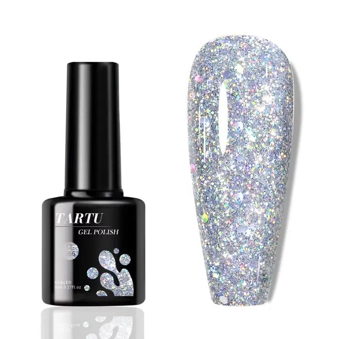 Vernis à ongles Gel coloré à paillettes