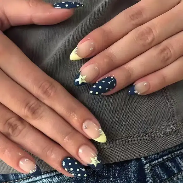 24 pièces de faux ongles longs et pointus
