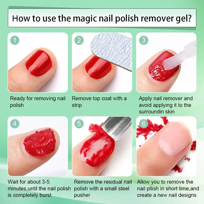 Vernis dissolvant de Gel pour ongles, 15 ml/bouteille, tremper, 3 Minutes, élimine rapidement et facilement le vernis Gel, 0,5 fl.Oz, professionnel, Non irritant
