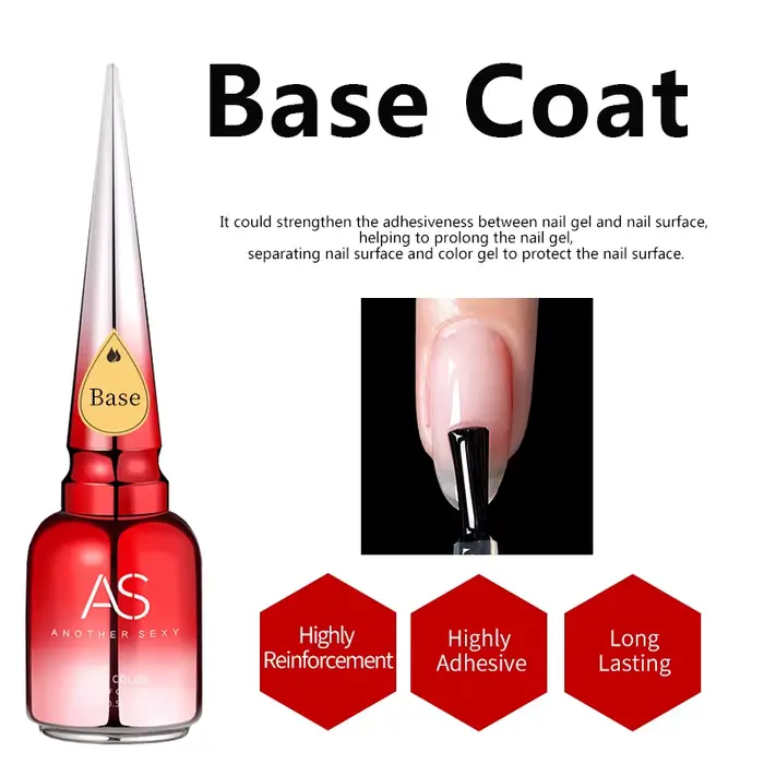 AS 15ml Poudre Effet Miroir Chrome Transparent Gel de Finition pour Ongles Gel Cristal Brillant Sûr
