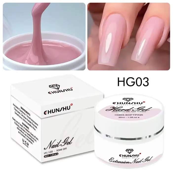 30ML Gel dur pour Extension d'ongles blanc laiteux constructeur Gel auto-nivelant renfort Gels pour 