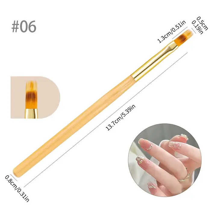 BORN PRETTY brosse à ongles bricolage dessin peinture fleur ligne rayures stylo poignée en métal UV 