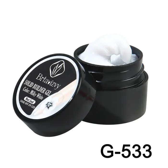 Gel sculptant 3D blanc nacré 5ml pour vernis à ongles
