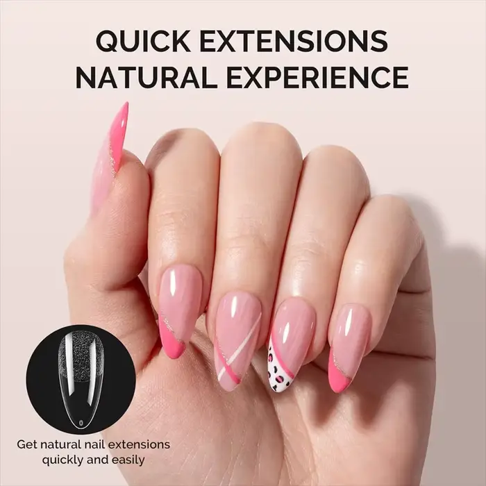 600 faux ongles en gel souple