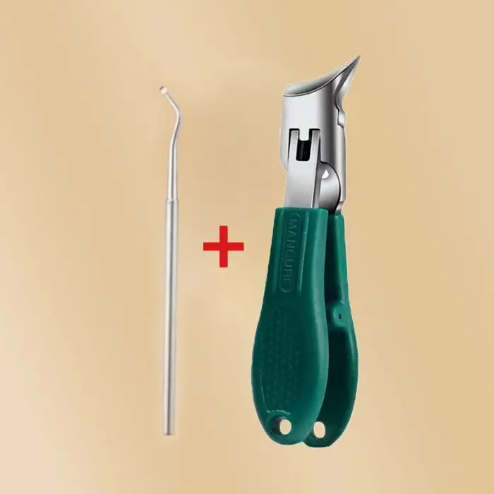Anti-éclaboussures 60 ° Ensemble de coupe-ongles à bord incliné