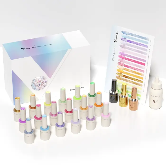 VENALISA V6 nouveau Kit 10ml vernis à ongles HEMA gratuit TPO gratuit couleurs rouges hiver Gel Pigm
