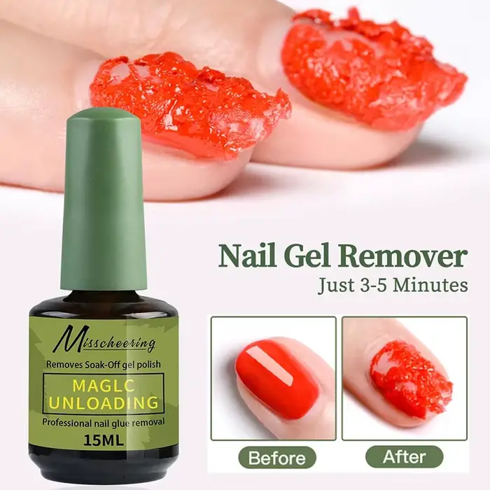 Ensemble de 1/2 pièces de dissolvant magique pour ongles avec outil de retrait, permet de retirer ra