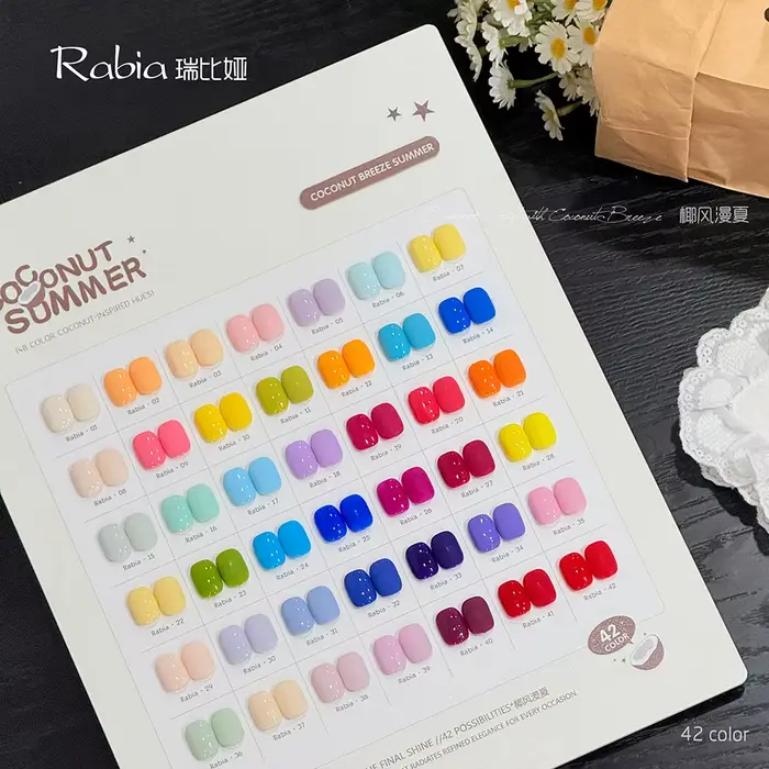 Fournitures pour ongles en gros, ensemble de vernis gel UV permanent longue durée, professionnel, 42 couleurs, ensemble de vernis gel coréen 15 ml, ensemble de vernis