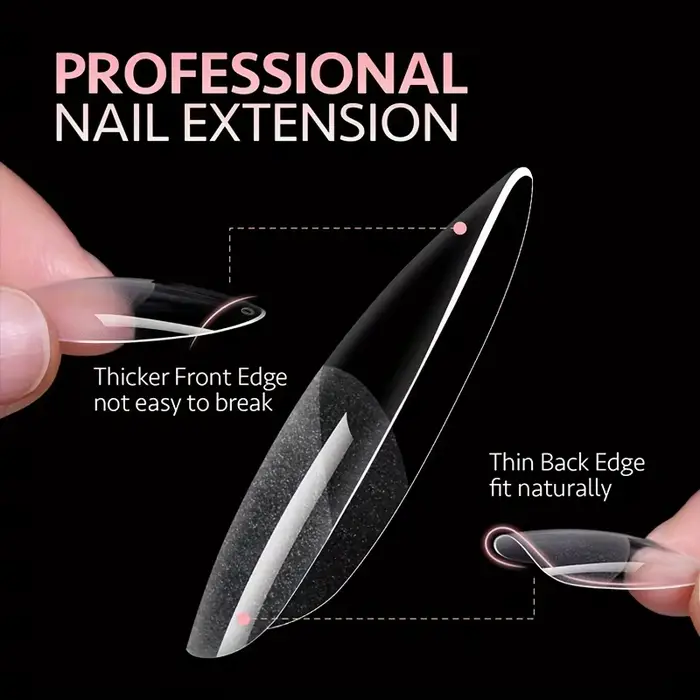 120 pièces couverture complète presse sur les pointes des ongles Stiletto amande carré cercueil fran